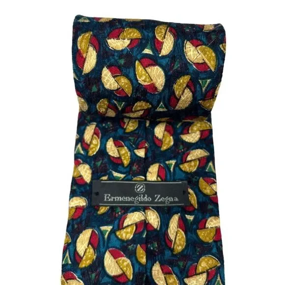 Ermenegildo Zegna‎ Silk Tie Men's Vintage Neck Tie - Picture 6 of 11